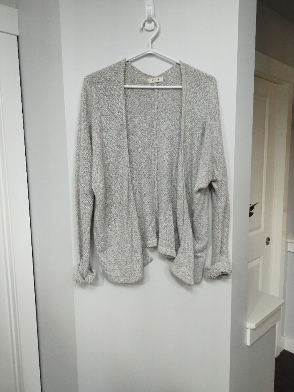 Garage light grey cardigan, oversized